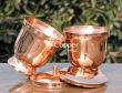 Copper Plated Stainless Steel Snack Container with Lid-Set of 2