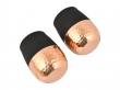 Handcrafted Copper Tumblers Set of 2 for Ayurveda Health Benefits 350 ml  Cherry Color