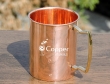 Handmade Plain Copper Mug with Brass Handles