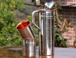 Intricately Designed Copper Fridge Bottle with 2 Copper Tumblers