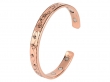 Pure Copper Flower Engraved Magnetic Cuff