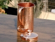 Hand Beaten Pure Copper Jug with Lid for Storing Drinking Water