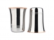 Premium Stainless Steel Tumblers with Copper Rim - Set of 2
