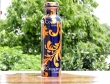 Pure Copper Designer Print Water Bottle-Blue