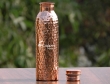 Pure Copper Hammered Bottle for Keeping Water Fresh and Cool