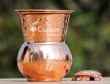 Artistic Copper Dholak Tumbler with Designer Lid for Storing and Drinking Water in Style for Health