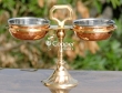 Brass and copper pickle Stand for Dining Table