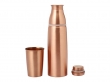 Copper Seamless Matte Finish Bottle with Tumbler Cap