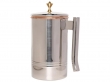 Copper and Stainless Steel Jug  Outer Stainless Steel and Inner Copper Jug For Ayurveda Health Benefits 1.5 Liter Brass Knob