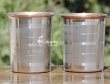Copper and Stainless Steel Tumbler Set of Two