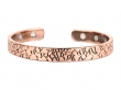 Hammered Crackle Copper Magnetic Bracelet