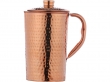 Hand Beaten Pure Copper Jug with Lid for Storing Drinking Water