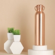 Plain Copper Matte Finish Water Bottle With Carrying Handle