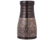 Pure Copper Bedside Carafe For Ayurveda Health Benefits Capacity 1 Liter Floral Pattern