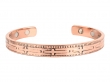 Pure Copper Cross Engraved Magnetic Cuff