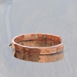 Pure Copper Magnetic Hammered Bracelet with Six Magnets