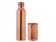 Set of Hammered Copper Water Bottle and Matching Copper Tumbler