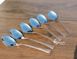 Set of Six Copper Plated Stainless Steel Spoons