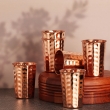 Set of Six Hammered without Dimple Tumbler