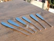 Set of Six Stainless Steel Copper Plated Knives