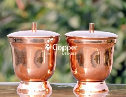 Cuyahoga Copper - Set of 2 - Pure Copper - Prep, Snack and Dip Bowls! Packaged in Attractive Gift Box