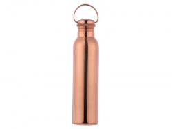 Copper Seamless Matte Finish Bottle with Carrying Handle