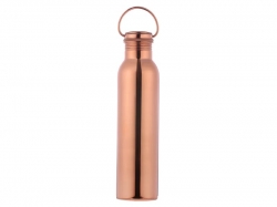 Copper Seamless Matte Finish Bottle with Carrying Handle