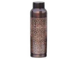 Copper Water Bottle Etching Pattern
