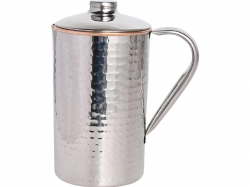 Copper and Stainless Steel Jug  Outer Stainless Steel and Inner C