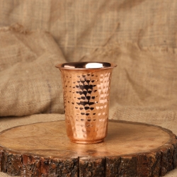 Hammered Copper Tumbler LACQUERED FREE UNLINED and UNCOATED 300 M
