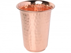 Hammered Copper Tumbler LACQUERED FREE UNLINED and UNCOATED  300 