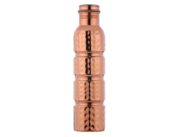 Hammered Pure Copper Water Bottle Seamless 1000 Ml Capacity