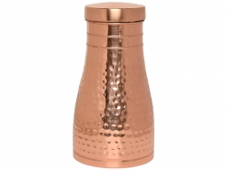 Pure Copper Bedside Carafe For Ayurveda Health Benefits Capacity 