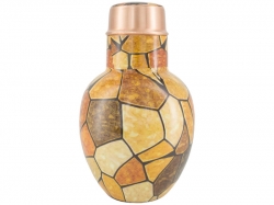Pure Copper Bedside Water Carafe with Tumbler Eco-Friendly Reapin