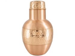 Pure Copper Bedside Water Carafe with Tumbler Eco Friendly Reapin