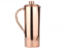Pure Copper Jug 1L Plain Ideal for Ayurveda Health