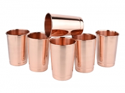 Pure Copper Plain Tumbler Glass