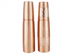 Set of Pure Copper Water Bottle wit