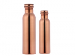 Set of Two Copper Water Bottles for Ayurvedic Benefits