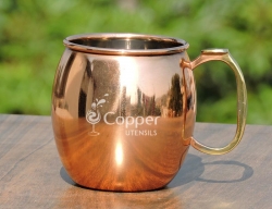 Stainless Steel Moscow Mule Mug with Copper Plating